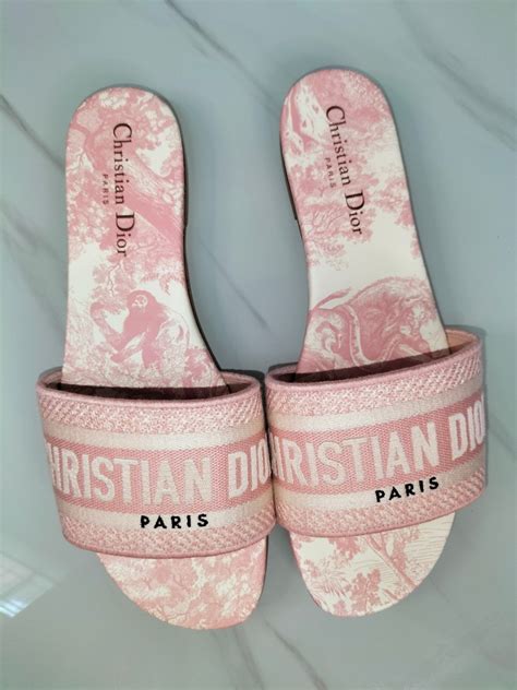 dior pink espadrilles|christian Dior slides on sale.